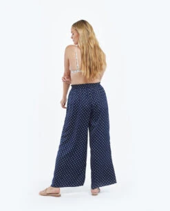 The Palazzo Pant With Ties - Square Dot In Deep Sea & White Sand -Deals US Tropic Bikini Store 2 ModelBack 80390bd3 8869 4369 b0b7 b4cfe030350f