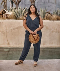 The Going Places Gauze Tie-Shoulder Jumpsuit - Midnight 8 The Going Places Gauze Tie-Shoulder Jumpsuit - Midnight -Deals US Tropic Bikini Store 2 ModelBack c613f767 7f64 446f 9d0a 829b66f4a5b4