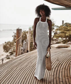 The Crochet Halter Dress - White Sand -Deals US Tropic Bikini Store 3 ModelBack 7014a1ba 19bf 4154 93b1 77837f516452