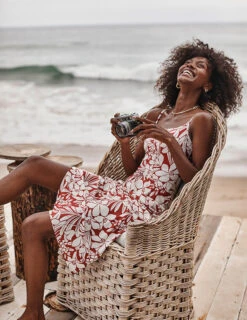 The Silky Slip Skirt - Destination Botanical -Deals US Tropic Bikini Store 3 lifestyle 1