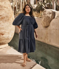 The Going Places Gauze Midi Dress - Midnight 7 The Going Places Gauze Midi Dress - Midnight -Deals US Tropic Bikini Store 4 ModelDetail 6784f275 d3cf 4fc8 b423 b74cb7cd3f0f