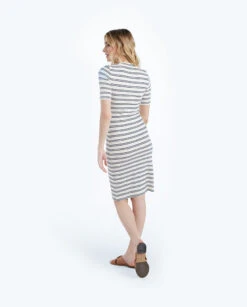 The Softest Ribbed Crew Neck Dress - White Sand & Deep Sea Stripe -Deals US Tropic Bikini Store 4 ModelDetail de2efc1c 9164 47cd 87c3 548a6876bd11