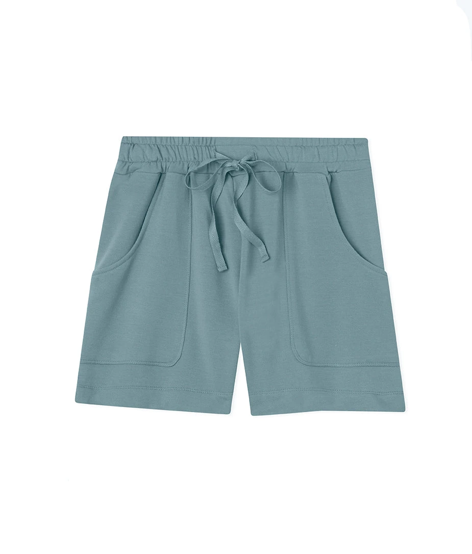 The Softest French Terry Lounge Shorts - Seaspray 6 The Softest French Terry Lounge Shorts - Seaspray - Image 6