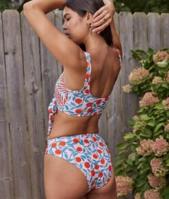 The High Leg Mid Rise Bikini Bottom - Pink Nectarine Orchard 10 The High Leg Mid Rise Bikini Bottom - Pink Nectarine Orchard -Deals US Tropic Bikini Store DVF PWOPTop HLMR Back Crop 061f3212 1741 4fd1 9e60 c13d9bfc4560