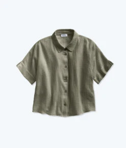 The Going Places Gauze Button-Down Top - Agave -Deals US Tropic Bikini Store FlatLay11 2e7a17e2 c4ab 4131 be46 18666c57953f