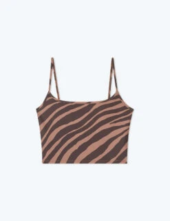 The Midi Sports Bra Tank Top - Modern Zebra In Toffee & Sea Urchin 11 The Midi Sports Bra Tank Top - Modern Zebra In Toffee & Sea Urchin -Deals US Tropic Bikini Store FlatLay 10 29bdb938 cc78 4461 9d4a f98ccfbf3e3b