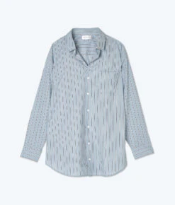 The Perfect Boyfriend Shirt - Pinstripe In Admiral & Midnight -Deals US Tropic Bikini Store FlatLay 1 05138344 0921 41a9 ae8a 68bd6927a062