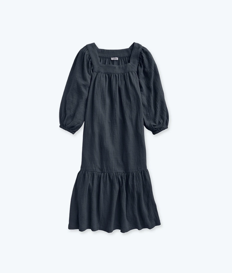 The Going Places Gauze Midi Dress - Midnight 5 The Going Places Gauze Midi Dress - Midnight - Image 5