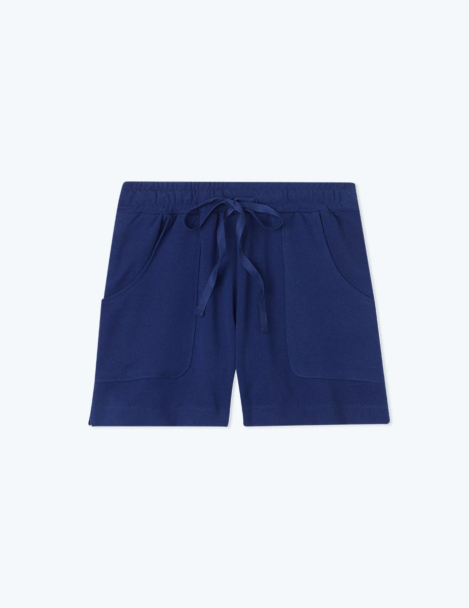 The Softest French Terry Lounge Shorts - Baltic 4 The Softest French Terry Lounge Shorts - Baltic - Image 4