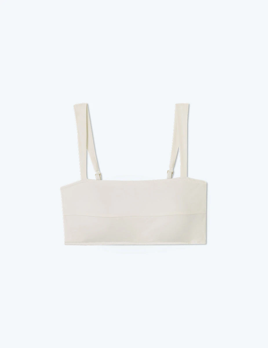 The Wide Strap Oasis Bikini Top - White Sand 4 The Wide Strap Oasis Bikini Top - White Sand - Image 4