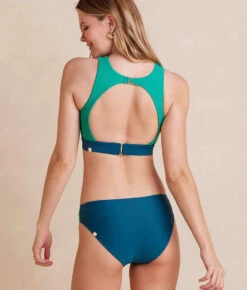 The High Neck Cut Out Bikini Top - Seaglass & Seaweed -Deals US Tropic Bikini Store HighNeckCutOut Seaglass Seaweed Back Crop b33a211d 3cda 4490 a067 6fef20ae80b0