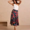 The Silky Luxe Beach To Brunch Wrap Skirt - Super Bloom