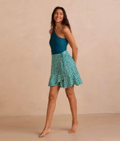 The Gulf Gathered Keyhole One Piece - Sea Urchin -Deals US Tropic Bikini Store PDP Image Template SwimFront Full