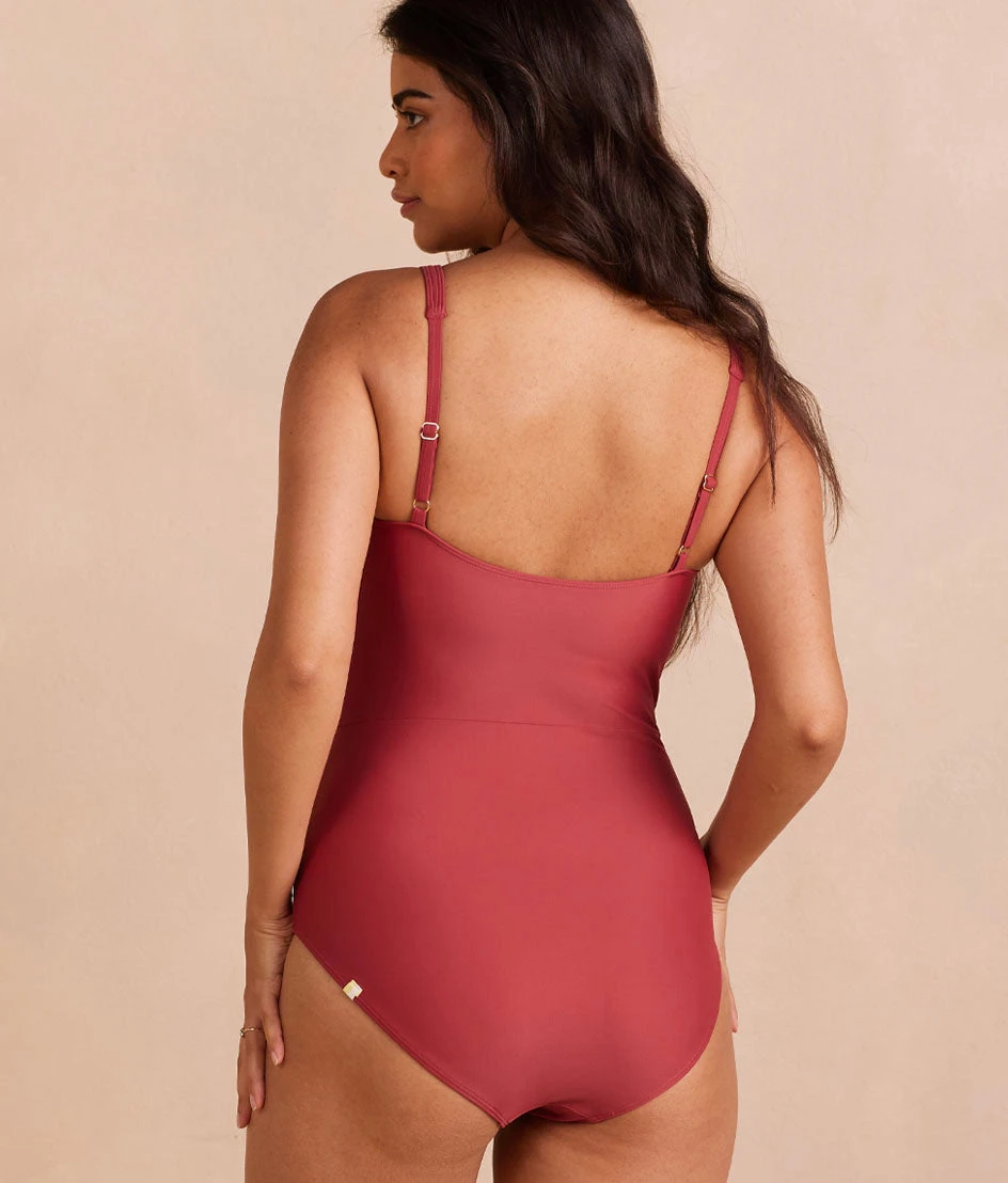 The Seaway Square Neck One-Piece - Sedona 3 The Seaway Square Neck One-Piece - Sedona - Image 3