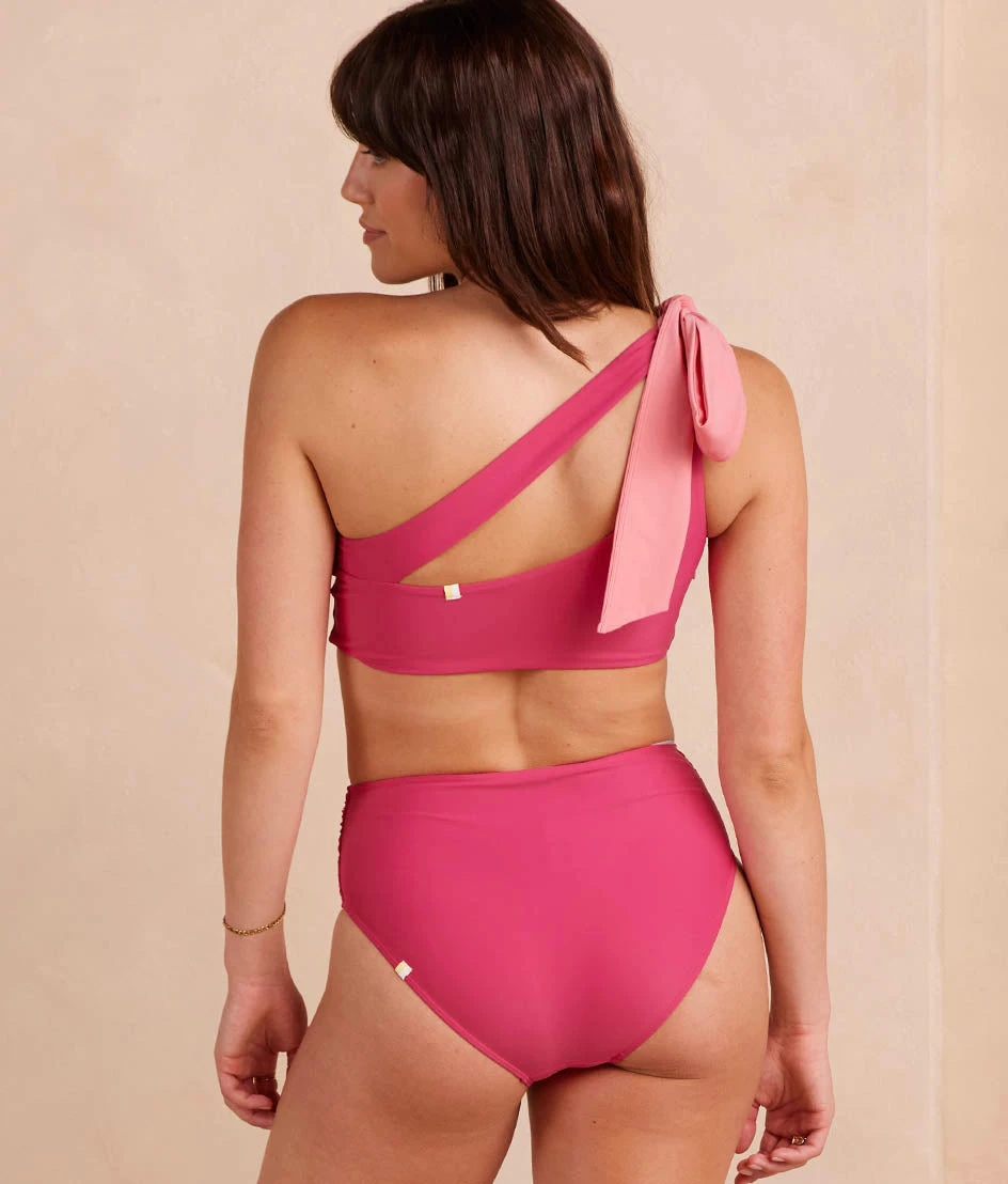 The Ruched High Leg High Rise Bottom - Spritz 4 The Ruched High Leg High Rise Bottom - Spritz - Image 4